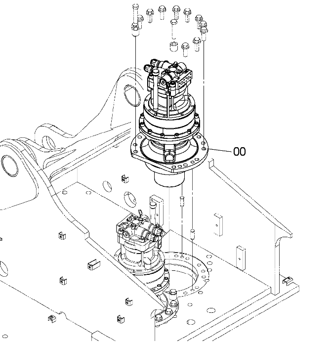 Hitachi ZX490LC-5A kääntölaite YB60000926 9301113